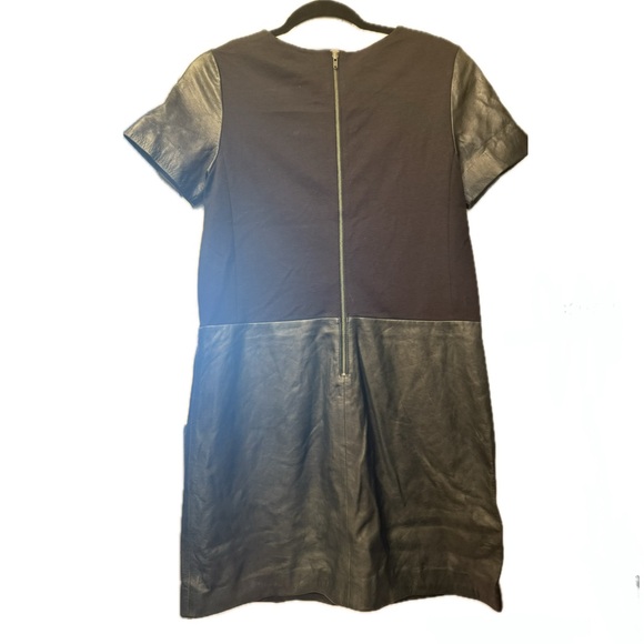 Halogen Black Leather Mini Dress - Picture 2 of 5